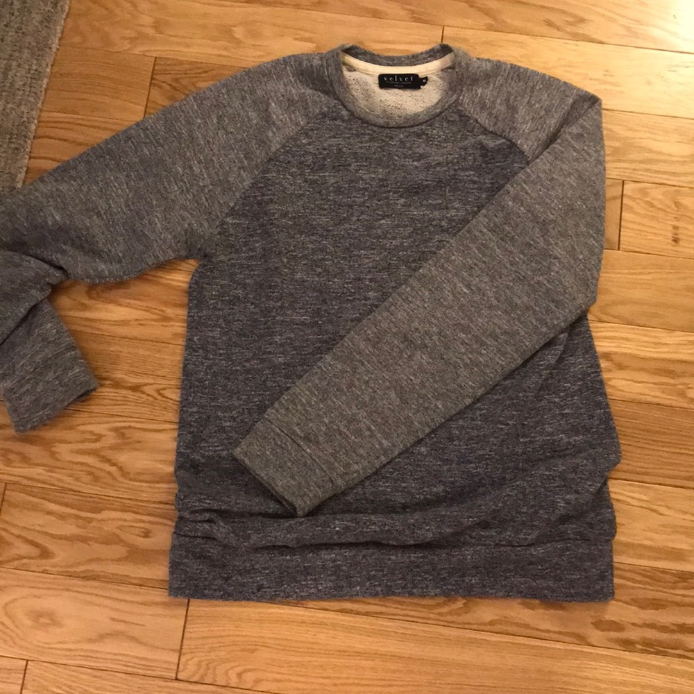 Velvet pullover sweater